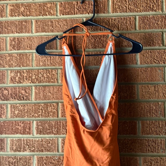 Grace Karin Orange One Piece Bathing Suit with Buckle Size Medium - Picture 6 of 7